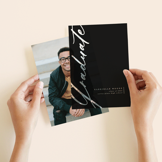 Ascension Vellum Overlay Graduation Announcements by Erica Krystek Minted
