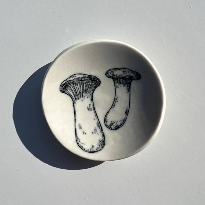 Double Mushroom Ring Dish