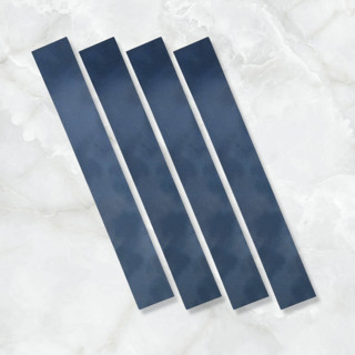 This is a blue belly bands by Caroline Russo called french blue velvet bellyband for 5 x 7 invitations (set of 25) in standard