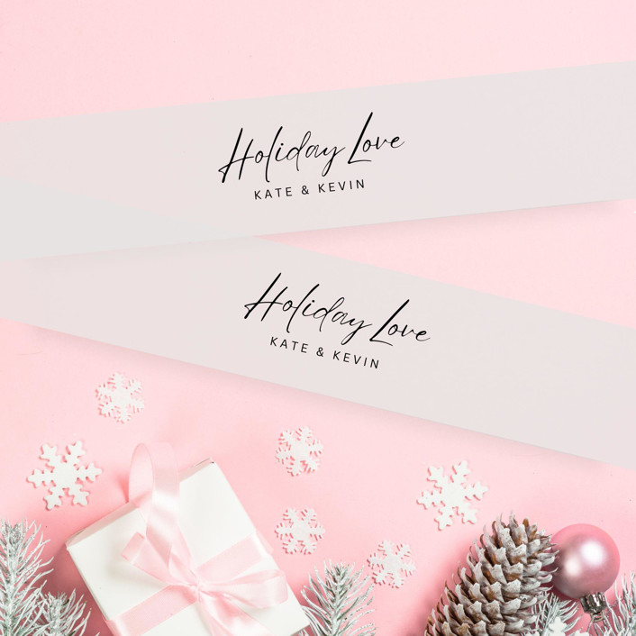 Holiday Love Vellum BellyBands for 5 x 7 Holiday Cards (Set of 25)