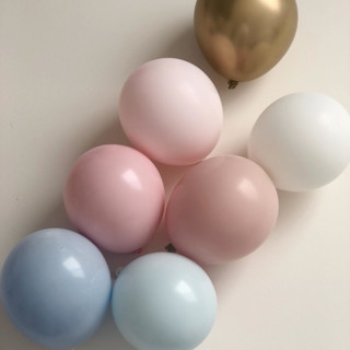 This is a multicolorassorted-colors wedding decor by PopFestCo called baby to be balloon garland premium kit (8-10ft) in standard