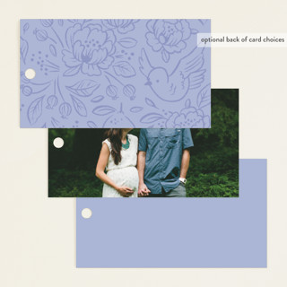 This is a porcelain baby shower favor tags with standard by Rebecca Smith called love birds printing on signature in tag