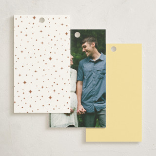 This is a lemon baby shower favor tags with standard by Jenna Holcomb called bebe printing on signature in tag