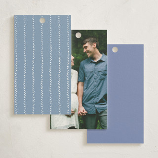 This is a blueberry baby shower favor tags with standard by frau brandt called soft quilt printing on signature in tag