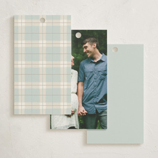 This is a sky baby shower favor tags with standard by Karidy Walker called heirloom rocking horse printing on signature in tag