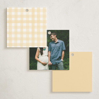 This is a buttercup baby shower favor tags with standard by Creo Study called vintage goose printing on signature in tag