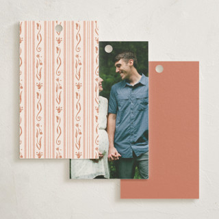 This is a blush baby shower favor tags with standard by Kaylee Morgan called watercolor stork baby shower invitation printing on signature in tag