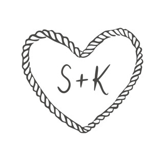 This is a black design elements by Creo Study called custom monogram rope heart in standard