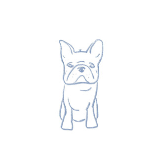 This is a multicolor design elements by Cotton and Bow called custom pet sketch icon in standard