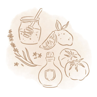 This is a multicolorassorted-colors design elements by Sam Dubeau called custom food and beverage line icons, set of 5 in standard