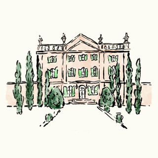 This is a beige design elements by Cass Loh called custom ink & watercolor venue in standard