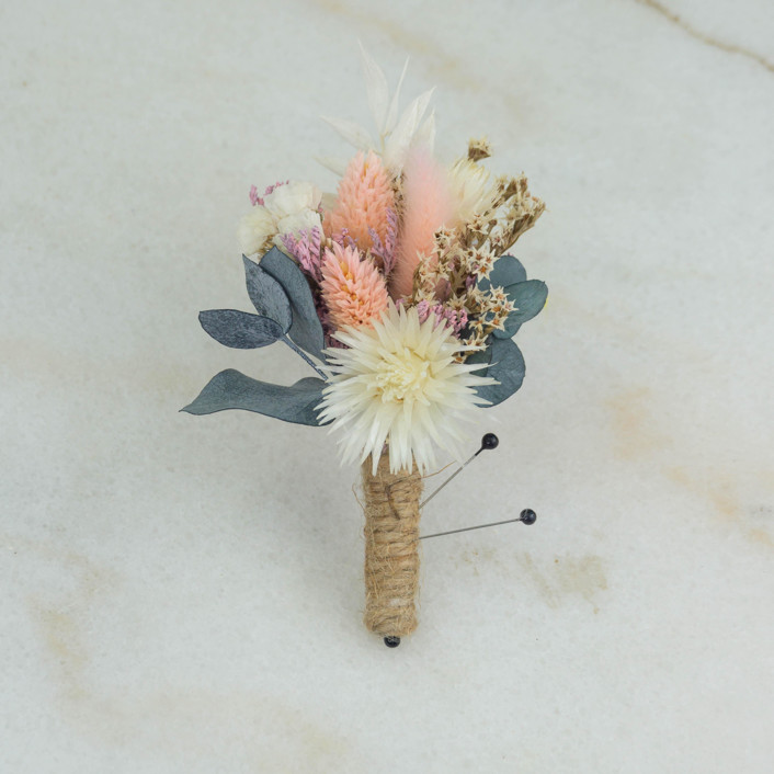 Bermuda Sand Groomsmen Boutonniere