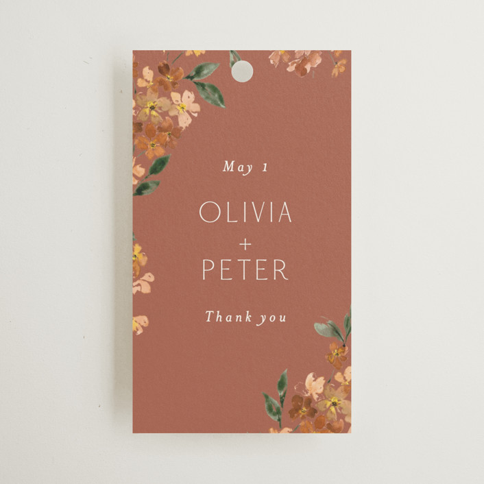 Sweeping Vine Wedding Favor Tags by Itsy Belle Studio Minted