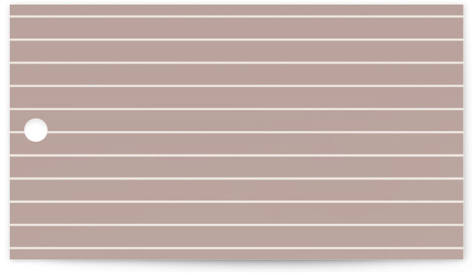 This is a cream wedding favor tags with standard by Hooray Creative called and centered printing on signature in tag