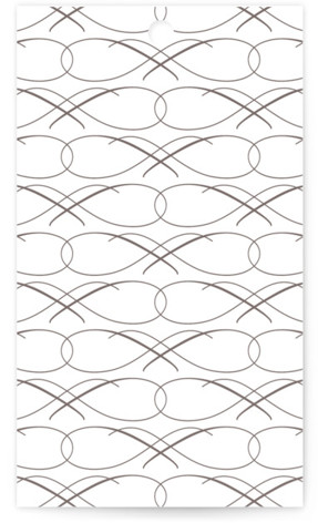 This is a snow wedding favor tags with standard by Kaydi Bishop called eternal printing on signature in tag