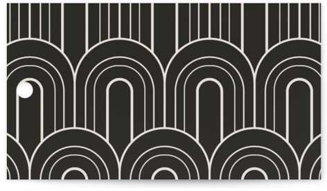 This is a truffle wedding favor tags with standard by Vera Lim called the arc printing on signature in tag