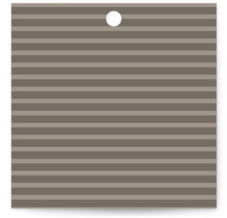 This is a milk white wedding favor tags with standard by Robin Ott called balanced printing on signature in tag