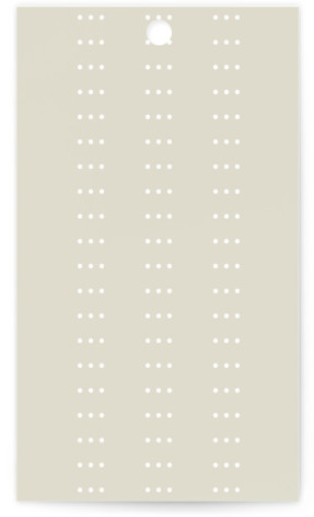 This is a vanilla wedding favor tags with standard by Louise Kay called love and faith printing on signature in tag