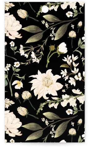 This is a opal wedding favor tags with standard by Susan Moyal called lush printing on signature in tag