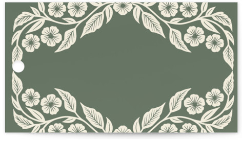 This is a eucalyptus wedding favor tags with standard by Katharine Watson called floral diamond printing on signature in tag