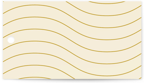 This is a marigold wedding favor tags with standard by Stacey Day called swoop printing on signature in tag