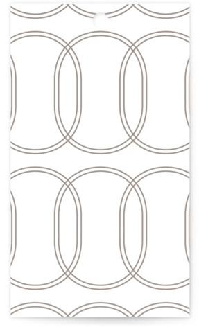 This is a latte wedding favor tags with standard by Kristie Kern called the hudson printing on signature in tag