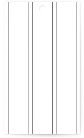 This is a cotton wedding favor tags with standard by Stacey Meacham called cedar creek printing on signature in tag