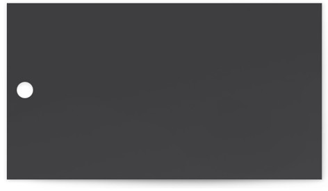 This is a soft black wedding favor tags with standard by Camille Robinson called modern glam printing on signature in tag