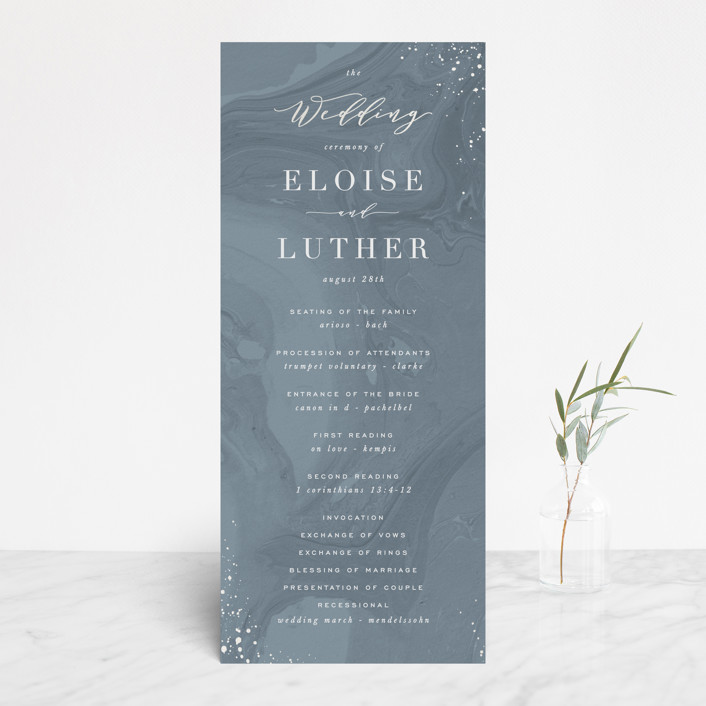 secular wedding program template