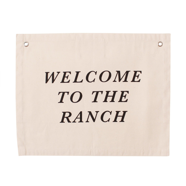 Rose Ranch Banner welcome to the ranch banner Wall Hanging by Imani ... | Minted