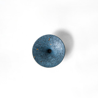 This is a blue accent pieces by Pretti.Cool called cobalt terrazzo dimple wall hook, small in standard