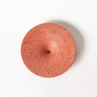 This is a red accent pieces by Pretti.Cool called coral terrazzo dimple wall hook, medium in standard