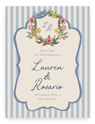 A wedding in Low Country Welcome Signs