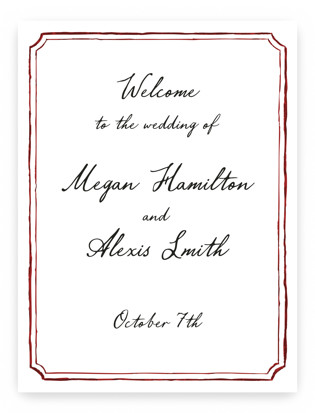 Handwritten Welcome Signs