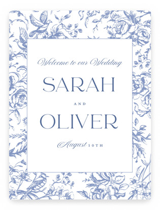 Dreamy Toile Welcome Signs