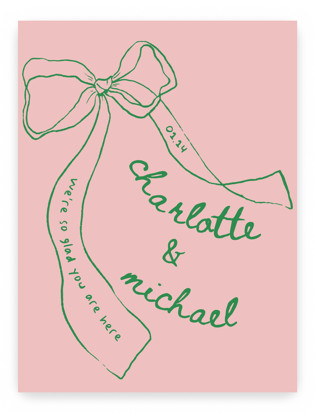 Just the ribbon Welcome Signs