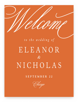 Bold Background Welcome Signs