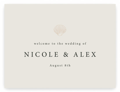 Simple Seashell Welcome Signs