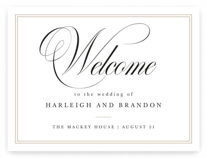Traditionalist Welcome Signs