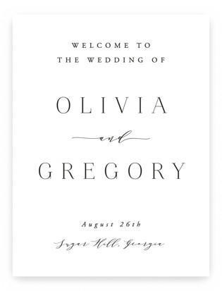 Classy Type Welcome Signs