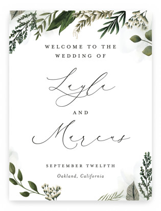 Classic Love Welcome Signs