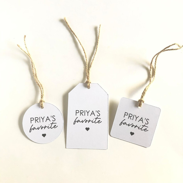 His or Her Favorite Gift Tag / Set of 10