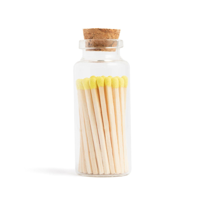 Lemon Yellow Matchsticks in Medium Corked Vial