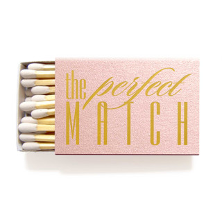 This is a pink matchbooks by Tea and Becky called the perfect match matchbox in standard