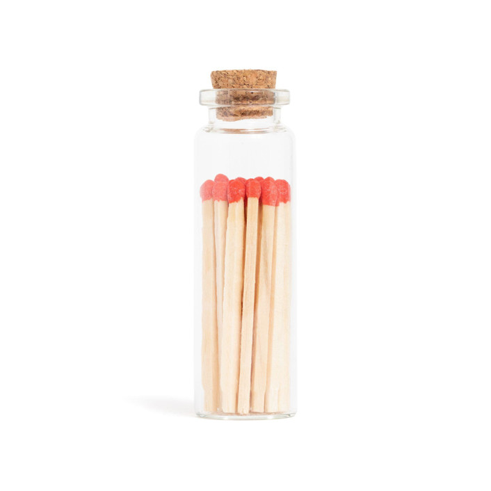 Red Matchsticks in Small Corked Vial