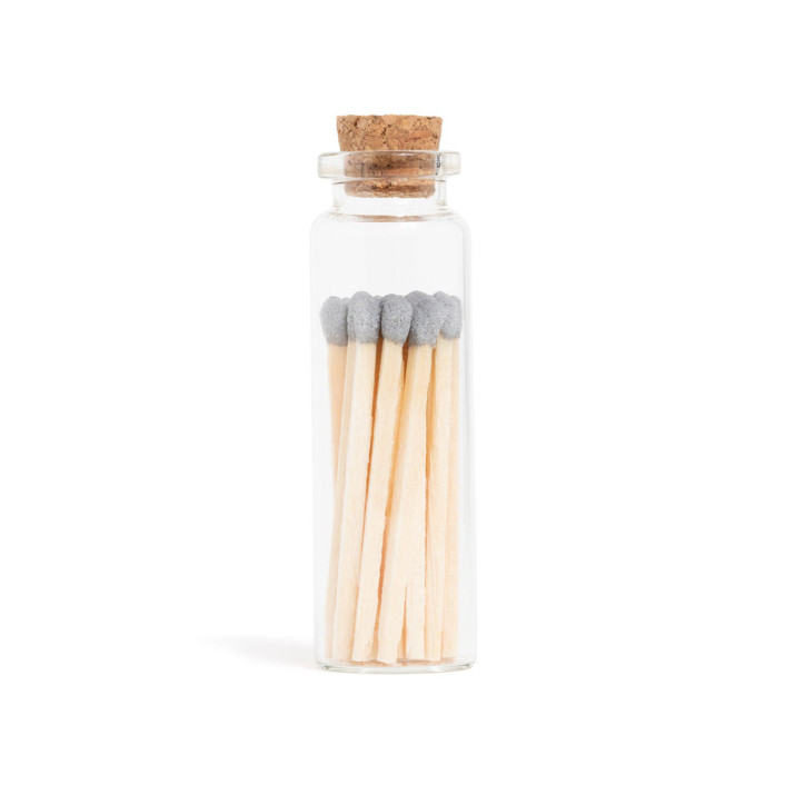 Grey Matchsticks in Small Corked Vial