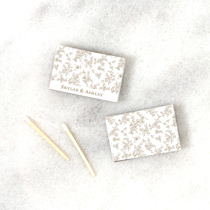 Floral Crest Matchboxes, set of 100