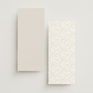 This is a smoke unique wedding programs with foil pressed by Olivia Raufman called gathering printing on signature in 4x9