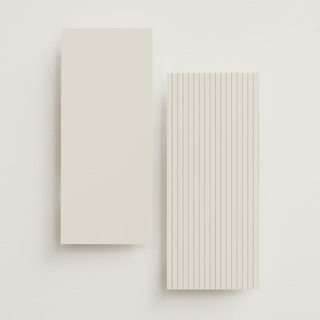 This is a sand unique wedding programs with foil pressed by Nicole Walsh called surround printing on signature in 4x9