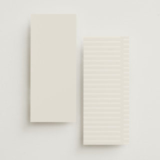 This is a sand unique wedding programs with foil pressed by Jackie Mangiolino called illusion printing on signature in 4x9